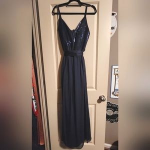 Vera Wang Formal Gown Navy Size 18